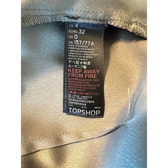 Topshop Alexa Green Romper Size 0 - Picture 2 of 2